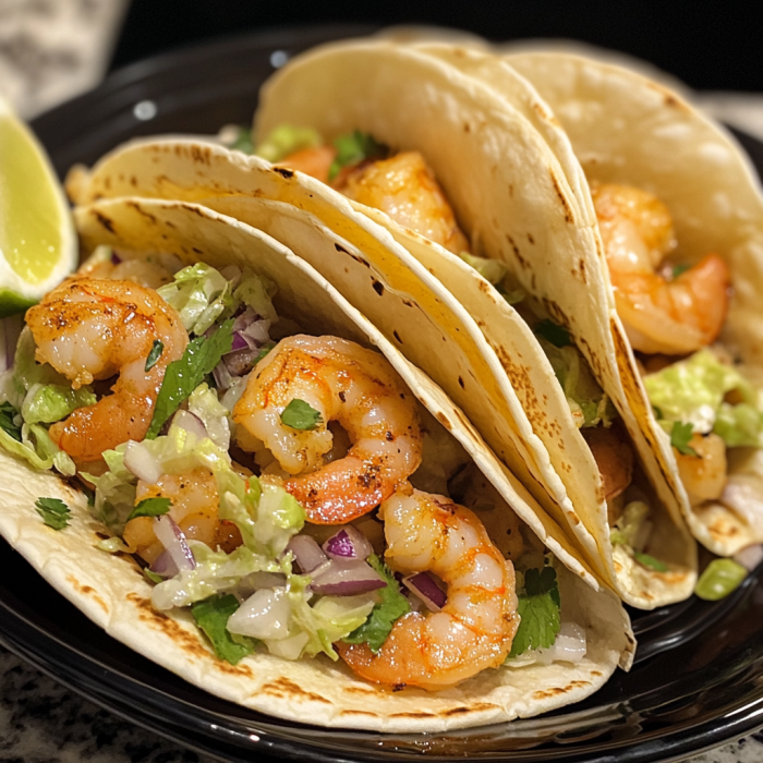 air fryer shrimp tacos